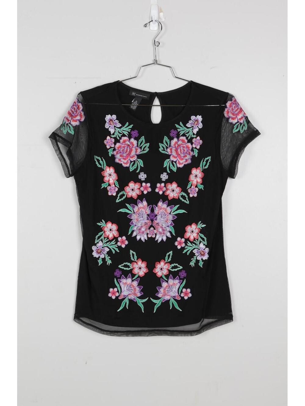 2010's International Concepts Floral Embroidered Blouse